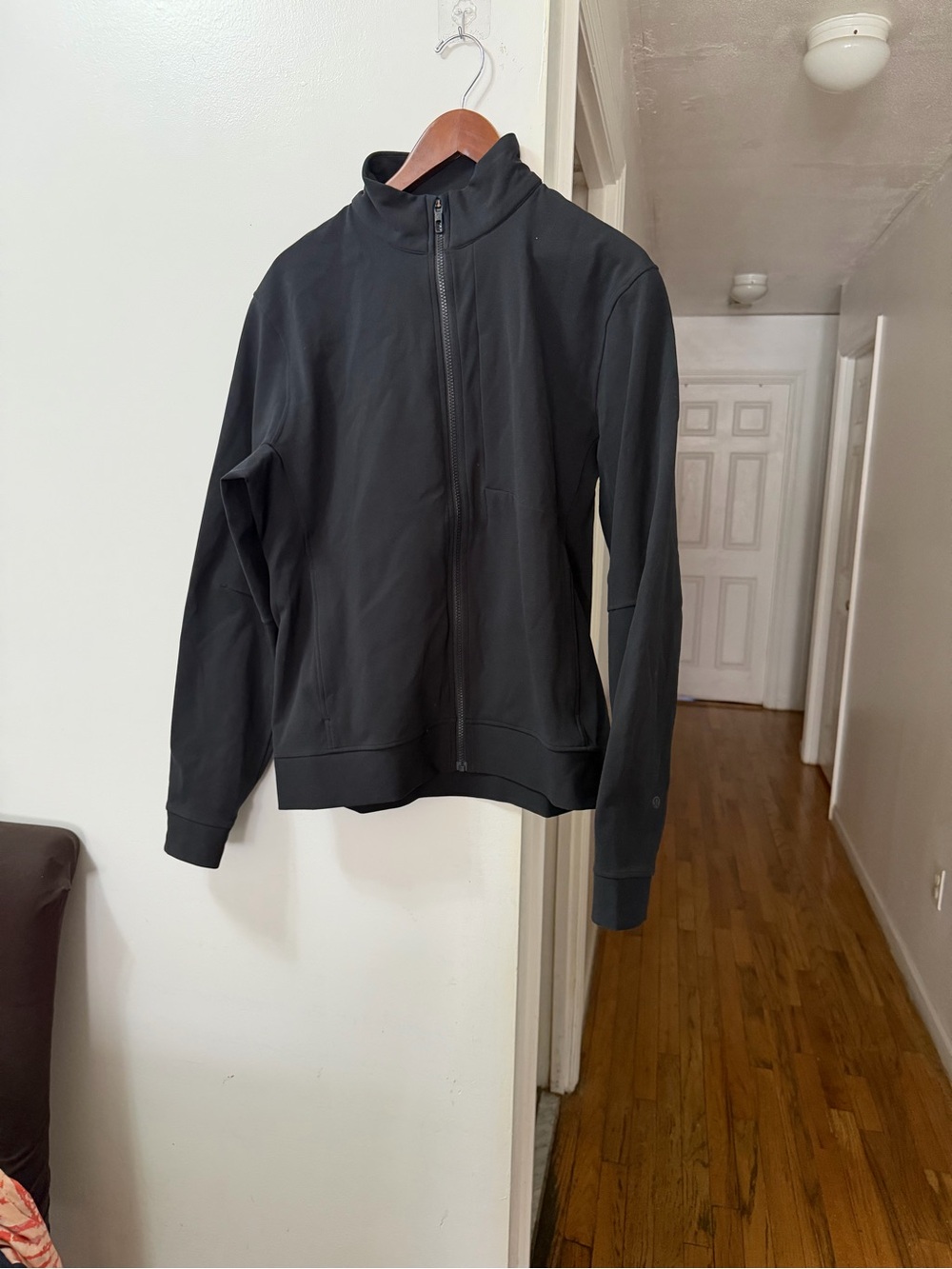 lululemon athletica Men's Black Lightweight Zip-Front Jacket